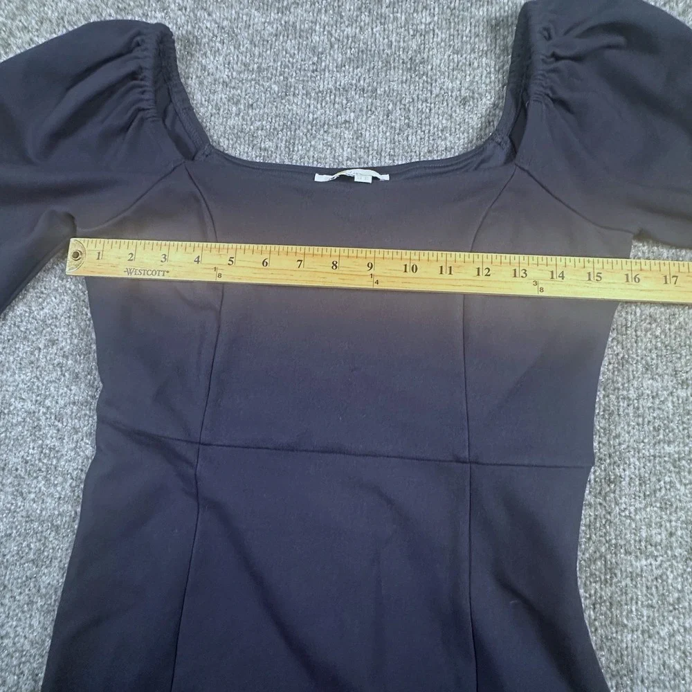 Boden Square Neck Jersey Dress Women's Size‎ 6L Navy Blue